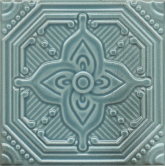 SSA004 Декор Салинас Лазурный 15x15